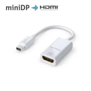 Premium Aktiver 4K mini DisplayPort / HDMI Portsaver Adapter - Weiß