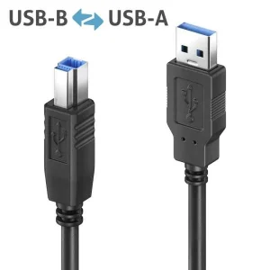 Premium Aktiv USB 3.2 USB-A / USB-B Kabel - 15.0m, schwarz
