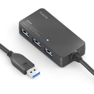 Premium Active USB v3.2 4-Port Extension Hub - 10.0m, schwarz