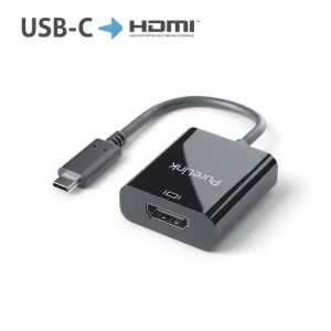 Premium Active 4K USB-C / HDMI Portsaver Adapter, schwarz