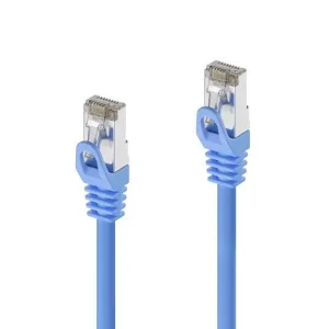 Cat.6a Patchkabel, RJ45, S/FTP, LSZH - 0.50m, blau