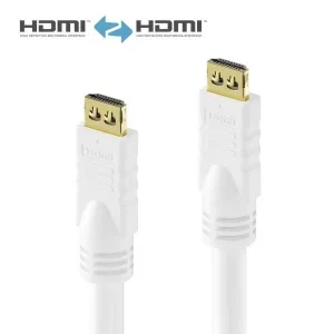 Zertifiziertes 4K High Speed HDMI Kabel mit Ethernet Kanal - 10.0m, weiß
