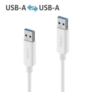 Premium USB v3.2 USB-A Kabel - 2.00m, weiß