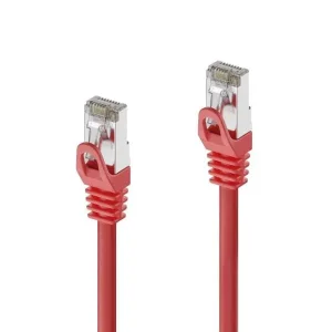 Cat.6a Patchkabel, RJ45, S/FTP, LSZH- 0.50m, rot