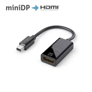 Premium Active 4K mini DisplayPort / HDMI Portsaver Adapter - Schwarz