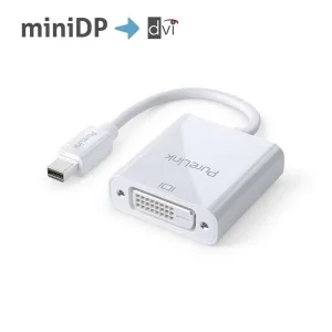 Premium Aktiver 2K mini DisplayPort / DVI Portsaver Adapter - Weiß