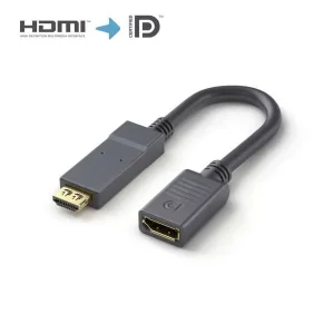 Aktiver 4K HDMI / DisplayPort Portsaver Adapter, 0,10m