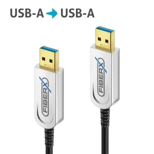 USB 3.2 Gen2x1 USB-A AOC Glasfaserkabel, 25.0m