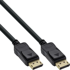 InLine® DisplayPort Kabel, schwarz, vergoldete Kontakte, 2m
