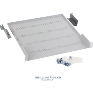 Triton RAC-UP-550-A1 19" Fachboden 1HE, 550mm, 40kg, grau