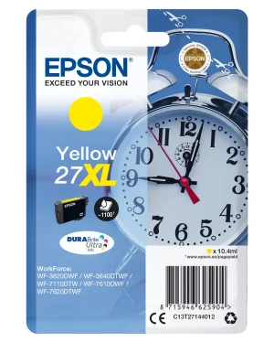Epson Singlepack Yellow 27XL DURABrite Ultra Ink
