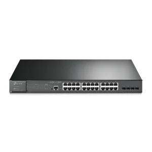 TP-Link TL-SG3428MP Netzwerk-Switch Managed L2/L3 Gigabit Ethernet (10/100/1000) Power over Ethernet (PoE) 1U Schwarz
