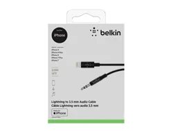 Mixit Lightning 3.5MM Aux Cable 0.9 M Black
