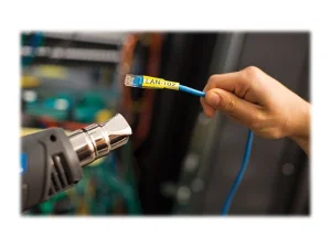 BROTHER Heat Shrink Tube Black on Yellow