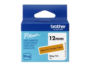 BROTHER 12MM BTAGT31 Ribbon Black