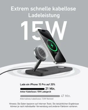 ANKER MagGo Magnetic Charger Pad black