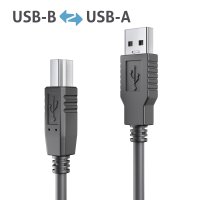 Premium Aktives USB v3.2 USB-A / USB-B Kabel – 15,00m