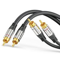 Premium L/R Cinch Stereo Audio Kabel – 5,00m