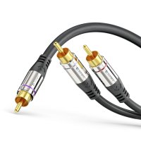 Premium Cinch Audio Y-Kabel – 5,00m