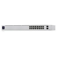 Ubiquiti Switch Unifi 16Xrj45 Gbit/2Xsfp Managed 8Xpoe 42W Gen2 19" Rack-Mountable, Fanless, 1,3" Touchscreen