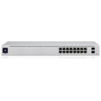 Ubiquiti Switch Unifi 16Xrj45 Gbit/2Xsfp Managed 8Xpoe 42W Gen2 19" Rack-Mountable, Fanless, 1,3" Touchscreen
