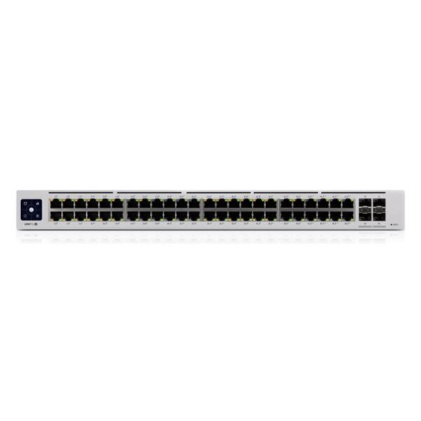 Ubiquiti Switch Unifi 48Xrj45 Gbit/4Xsfp+ Managed Poe+ 600W Gen2 19" Rack-Mountable, 1,3" Touchscreen