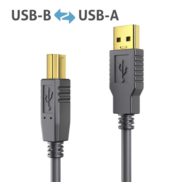 Premium Aktives USB v2.0 USB-A / USB-B Kabel – 5,00m