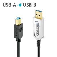 USB 3.2* USB-A / USB-B AOC Glasfaser Kabel – 5,00m