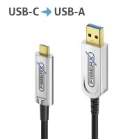 USB 3.2* USB-C / USB-A AOC Glasfaser Kabel – 10,00m