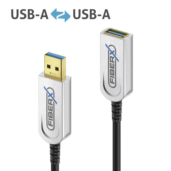 USB 3.2* Gen 2 USB-A AOC Glasfaser Verlängerungskabel – 15,00m