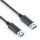 Premium USB v3.2 USB-A Kabel – 2,00m, schwarz