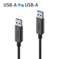Premium USB v3.2 USB-A Kabel – 1,50m, schwarz
