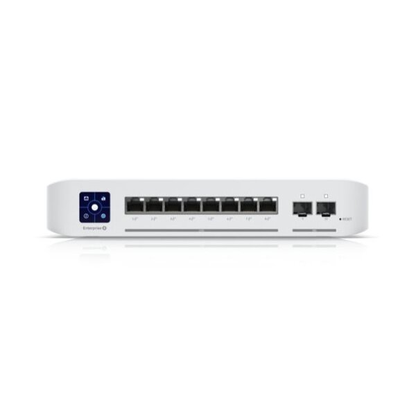 Ubiquiti Switch Unifi 8Xrj45 2,5G/2Xsfp+ 10G Managed Poe+ Wall-Mountable, 1,3" Touchscreen, 120W Poe
