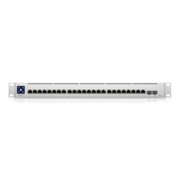 Ubiquiti Switch Unifi 24Xrj45 10G/2Xsfp28 25G Managed 19" Rack-Mountable, 1,3" Touchscreen