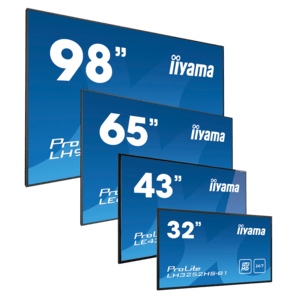 iiyama ProLite LFDs, 80cm (31,5), Full HD, RS232, Ethernet, Android, Kit (RS232), schwarz