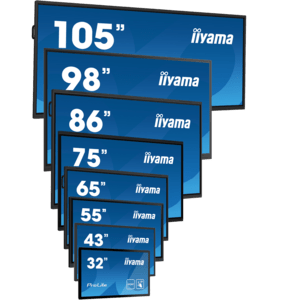 iiyama ProLite IDS, 165cm (65), Infrarot, 4K, USB, USB-C, RS232, Ethernet, WLAN, Android, Kit (USB), schwarz