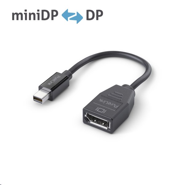 Premium 4K mini DisplayPort / DisplayPort Portsaver – schwarz