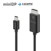 Premium Aktives 4K mini DisplayPort / HDMI Kabel – 2,00m, schwarz