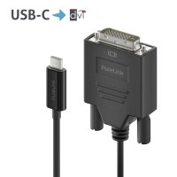 Premium Aktives 2K USB-C / DVI Kabel – 1,50m, schwarz