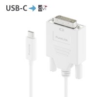 Premium Aktives 2K USB-C / DVI Kabel – 2,00m,...