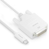 Premium Aktives 2K USB-C / DVI Kabel – 1,00m,...