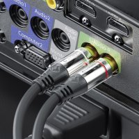 Premium L/R Cinch Stereo Audio Verlängerungskabel – 5,00m