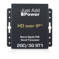 JustAddPower - 2GΩ/3G Stereo-Gigabit-POE-Sound-Transceiver