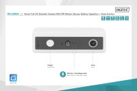 Smarte Full HD Türklingel-Kamera mit PIR-Bewegungsmelder, Akkubetrieb + Sprachsteuerung