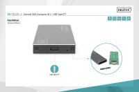 Externes SSD-Gehäuse, M.2 - USB Type-C™