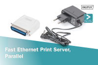 Fast Ethernet Print Server, Parallel