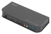KVM-Switch, 2-Port, 4K60Hz, 2 x DP in,  1 x DP/HDMI out