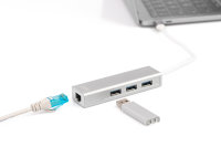 USB Type-C™ 3-Port Hub + Gigabit Ethernet