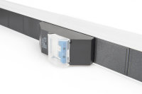 Steckdosenleiste mit Aluminiumprofil und integriertem Leistungsschutzschalter, 18-fach-Schutzkontaktsteckdose