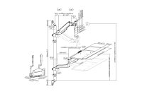 Flexibler Steh-/ Sitz-Arbeitsplatz zur Wandmontage, Single Monitor